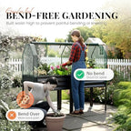 King Bird Large Raised Garden Bed with Legs & Cover & Netting 72×23×55 in - Image 3