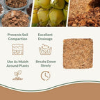 Organic Coco Chips for Plants (40lbs) - Coco Coir Chips - Coconut Husk Chips for Potting Soil, Garden Soil, & Seed Starter Soil - Coconut Mulch for Garden - Compressed Coconut Chips for Plants - Image 2