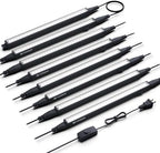 Maygrove Grow Lights for Indoor Plants, Sunlike Full Spectrum 5000K 1FT LED Growing Lamp 56W (8 x 7W), T5 Grow Light Strip for Seed Starting, Vegetables, Linkable, Black, 8-Pack by MAYGROVE