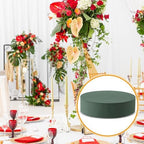 Threlaco 12 Sets Round Floral Foam with Clear Plastic Saucers, 7 Inches - Image 5