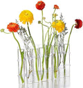 Glass Plant Propagation Station 8 Test Tubes Glass Vase Water Plants Terrarium Holder for Propagating Hydroponic Plants with Brush Hooks by YIRUZWRD
