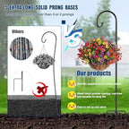 Ottsuls Shepherd-Hooks Adjustable for Bird-Feeder Lantern Plant-Hook Garden-Stake - Plant Stand Hanger for Outdoor Flower Basket, Bird Feeder Hanger Weddings Décor - Image 6