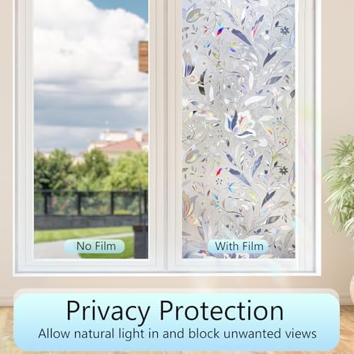 HIDBEA Window Privacy Film, 3D Stained Glass Static Cling 35.4 in x 78.7 in - Image 3