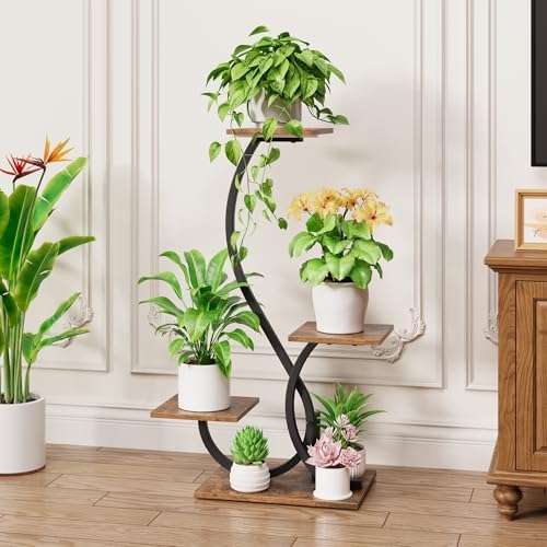 BACEKOLL Plant Stand with Grow Lights 4 Tier Metal Indoor Plant Shelf 32" - Image 2