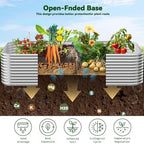 2 Pack Tall 8x4FT Corrugated Galvanized Steel Raised Garden Bed Outdoor, Metal Above Ground Garden Bed for Vegetables and Flowers, Raised Beds for Gardening - Image 4