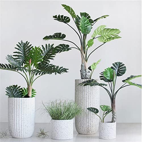 Flower Pot Garden Large Planters Creation Large Plant Pots, Flower Pots Outdoor Indoor, Round Decorative Flower Pots, Large Imitation Stone Decorative Patio Deck House Plants, Succulents, Flowers (Co - Image 7
