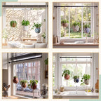 22 Pcs Window Hanging Plant Holder Set Boho Hoom Decor, No Drilling - Image 5