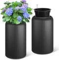 Hipicute 29 Inch Tall Self Watering Pots Set of 2 with Water Level Monitor, Tall Planters for Indoor and Outdoor Plants, Flower Pots for Living Room, Bedroom, Office, Patio, Porch, Garden, Black by Hipicute