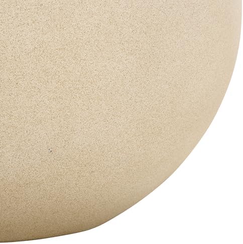 SAFAVIEH Outdoor Kenslia Concrete Planter Pot, 15.7" Beige PAT1518B - Image 7