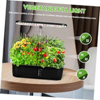 Indoor Hydroponic Plant Growing System Kit, 12 Hole Black - Image 5