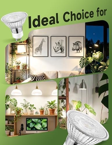 GU10 Grow Light Bulb:6W LED Natural White 4000K 3 Pack - Image 7
