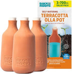 Back to the Roots Self-Watering Terracotta Olla Pot (Pack of 3), 700mL Provides 1 Week of Precision Watering by BacktotheRoots