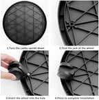 2Pack 13.98'' Plant Caddy with Wheels, Black - Image 5