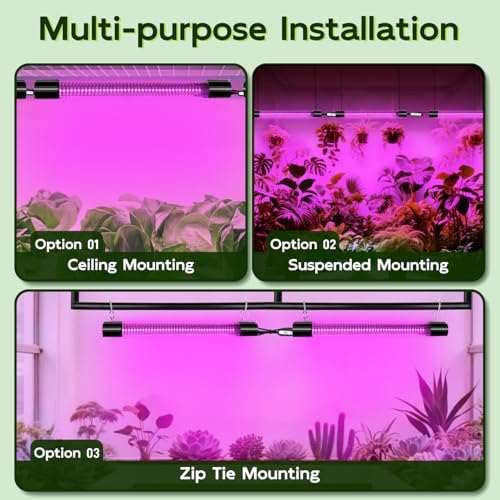 Hlite LED Grow Light 16 inch, Hanging Full Spectrum Linkable 2 Pack - Image 7