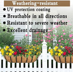 2pack 16-inch Window Sill Window Railing Planters with Cocoa Liner for Outdoor Balconies, Porches, Fences, Patio Railings - Image 3
