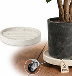 15.5Inch Plant Caddy with Hidden Wheels for Large Pots by Dcpes