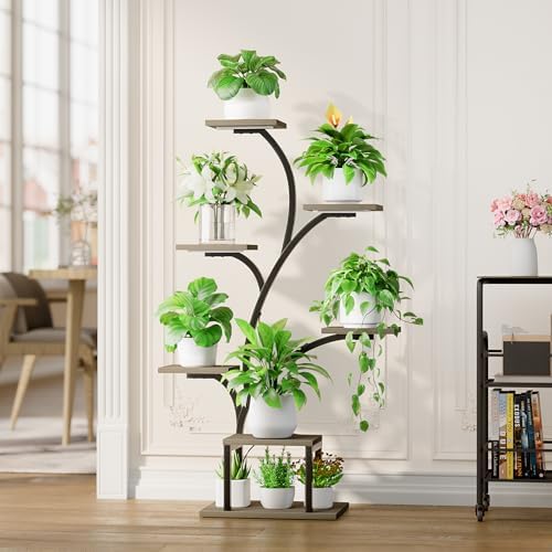 BACEKOLL Plant Stand Indoor with Grow Light, 7 Tier 49" Lighted Plant Shelf - Image 5