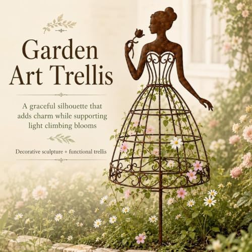 Vintage Lady Garden Trellis Stake (2pcs) - Image 2