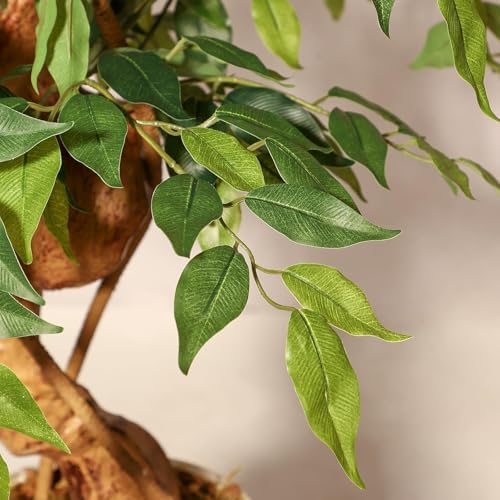 Artificial Plants Indoor,6FT Tall Faux Olive Tree with Includes Black Tall Planter,Indoor Artificial Plant for Home Office Living Room Decor. - Image 6