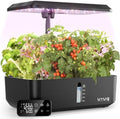 URUQ 12 Pods Hydroponic Growing System Grow Light Remote Control Charcoal by URUQ
