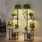 LATIBELL Plant Stand with Grow Light Indoor Plant Shelf, 2 Pack 6 Tier by LATIBELL