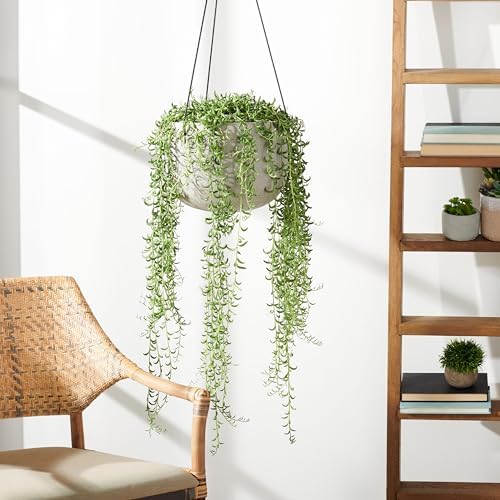 Safavieh Outdoor Collection Rancer Light Grey Concrete Planter (Fully Assembled) - Image 2