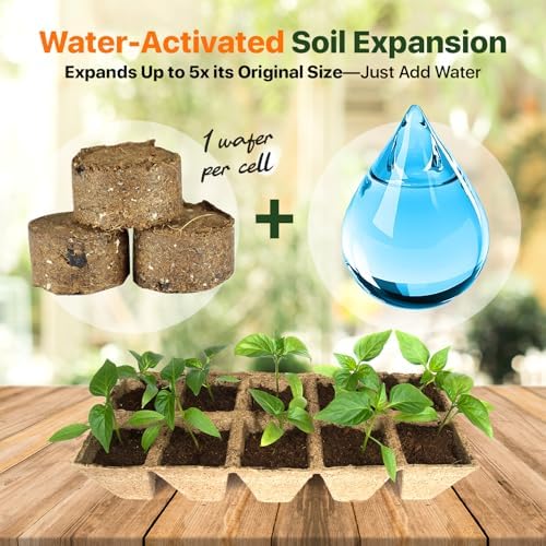 WONDER SOIL | 1000 Organic Seed Starter Pellets | Ready to Plant Seed Starting Soil Loaded with Pre-Mixed Nutrients | Fast Germination | Indoor or Outdoor | 1000 Count - Image 3