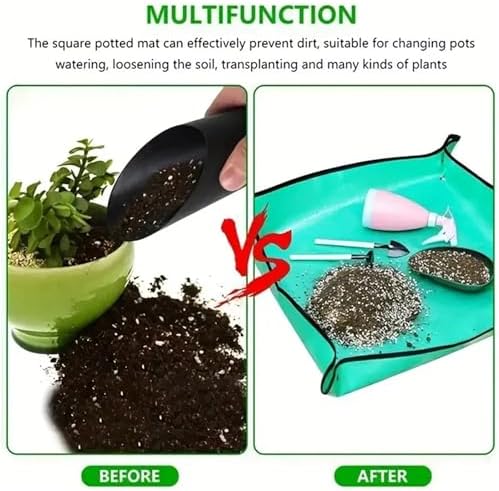 Repotting Mat 1pc Planting Mat PE Gardening Potting Mat DIY Foldable Waterproof Flower Plant Transplanting Mats for Gardening Tools(1pc 50cm) - Image 7