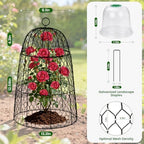 6 Pack XL Metal Garden Cloches for Plants, 17" Tall Chicken Wire Cloches - Image 2