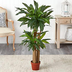 Nearly Natural 4 ft Artificial Corn Stalk Dracaena Real-Touch Floor Plant - Image 3