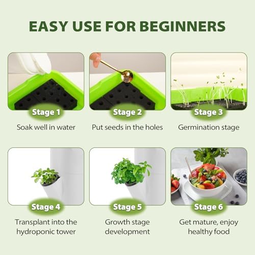 SPECILITE Hydroponics Growing System Kit with Grow Light, 5 Tiers 20 Pods - Image 6