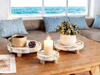 3 Pcs Wooden Risers for Display Round Pedestal Stand - Image 2