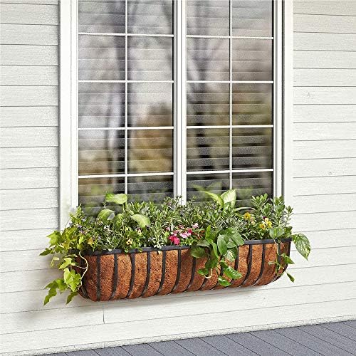Arcadia Garden Products Hanging Window Basket Metal Trough, 48-inch - Image 3