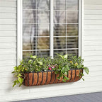 Arcadia Garden Products Hanging Window Basket Metal Trough, 48-inch - Image 3