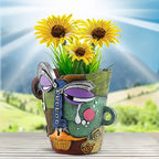 TOZLU Abstract Face Head Planter Picasso Colorful Art Resin Flower Pot - Image 5