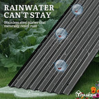 YITAHOME 2pcs 8x2x2ft Large Raised Garden Bed Kit, 24" Tall 9 in 1 Galvanized Metal Planter Box with Gloves and Safety Rubber, Outdoor Above Ground Planters for Plants Vegetables Flowers, Black - Image 5