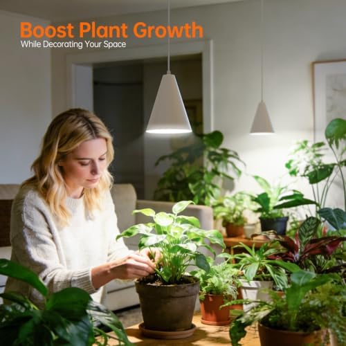 Bstrip Hanging Grow Light for Indoor Plants, Two Head One-Cord 50W - Image 3