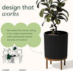Veradek Demi Series Raised Planter - Round Planter with Stand - Image 5