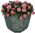 GROWSCAPE Shaina Resin Planter, Pottery Finish Garden Pot,15” Patina Copper by GROWSCAPE