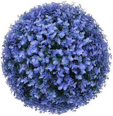 Decorative Faux Greenery Fake Plants 22in, Grass Balls Decorative Decor, Garden Spheres Outdoor, Decorative Balls for Home Decor, Artificial Plant Topiary Ball Tree by ATYUJKB