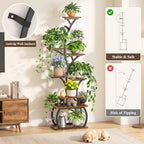 ikkle 8-Tier 62" Metal Plant Stand Indoor with Full-Spectrum Grow Lights. - Image 4