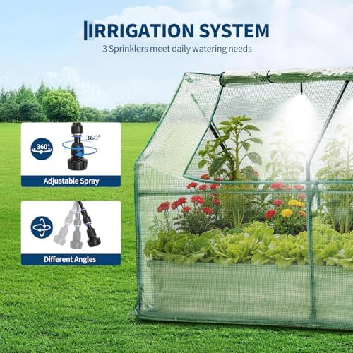 Garvee 6x3x1 FT Raised Garden Bed with PE Cover & Self-Watering System - Image 4