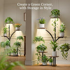 Plant Stand with Grow Lights for Indoor Plants, 47'' 2 Pack 6-Tier Corner - Image 3