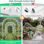 Thickened Rustproof Garden Arch Metal Trellis for Climbing Plants - Image 4
