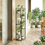 52.4” Tall 7-Tier Multiple Plant Stand Indoor, Oak Grey - Image 5