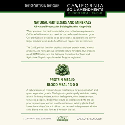 The Bud Grower | California Hot Soil Premium Blood Meal | 6 lbs of Fine Powder 100% Organic Blood Meal | All-in-One Grow Tent Kit's & Supplies - Image 3