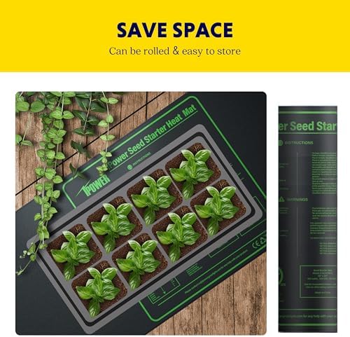 iPower 48" x 20" Durable Waterproof Seedling Heat Mat with MET Certified, Warm Hydroponic Heating Pad for Germination, Indoor Gardening, Brewing and Seed Starting - Image 7