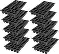 SUNPACK 21" x 11" Heavy Duty 50-Cell Square Insert, Black, 2.5" (Pack of 10) - Ideal for Greenhouses or Indoor Gardening - Holds Up to 50 Different Seeds by SUNPACK