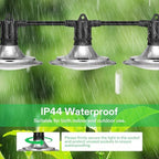VIVOSUN Outdoor LED Grow Lights, Waterproof String Grow Light, Full Spectrum Plant Growing Lights with 44Ft Adjustable Cord for Seedling, Veg, Flower in Greenhouse, Garden, Backyard, Farm (12-Light) - Image 5