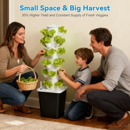 JESLED 6 Tiers Hydroponics Growing System Kits with 4 LED Grow Lights - Image 3